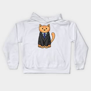 Business Cat Kids Hoodie